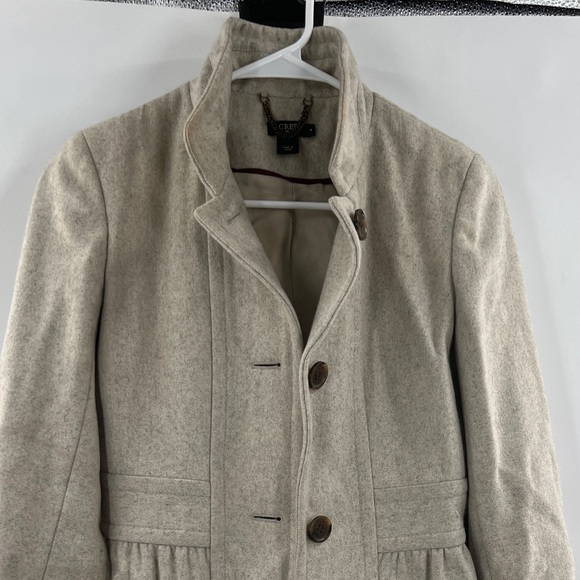 J. Crew wool pea coat size 4 - Picture 2 of 8